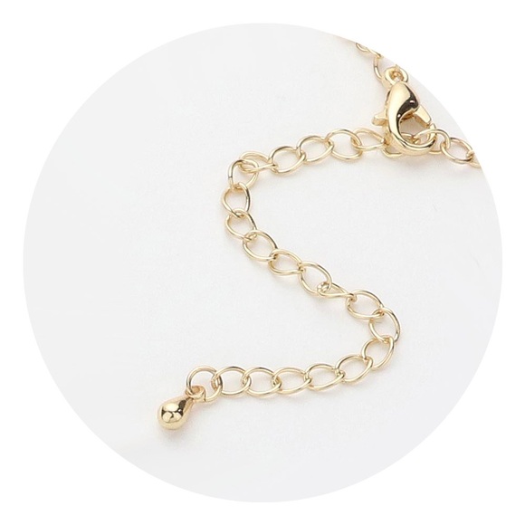 Pave Lock Pendant & Gold Link Necklace. - Picture 5 of 7